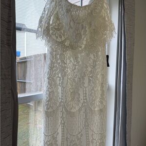 Lulu's White Lace Wedding Dress